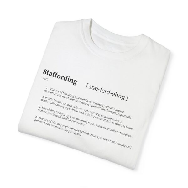 Staffording definition Unisex Garment-Dyed T-shirt - Image 7