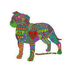 Colorful Stafford Fundraiser Kiss-Cut Stickers