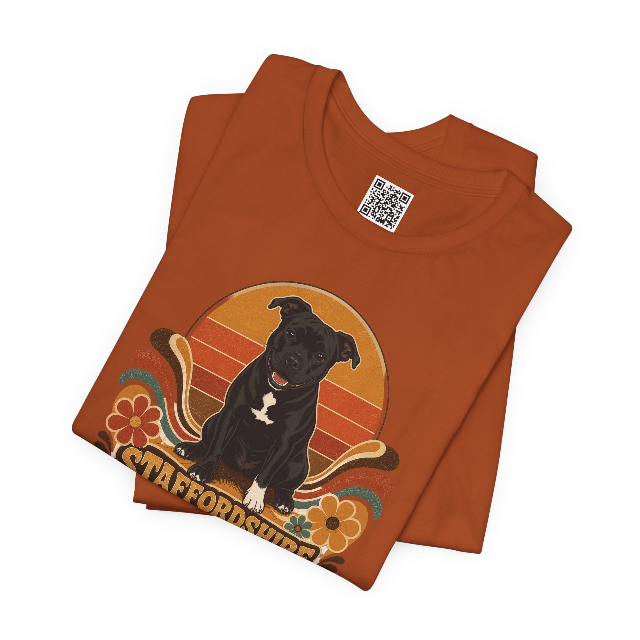 Stafford Puppy 70's style T‑Shirt by TSK - Image 7