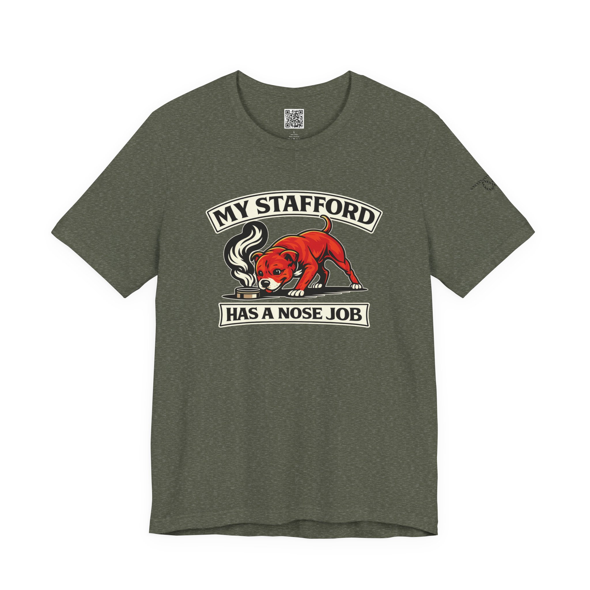 My Stafford Has A Nose Job T‑Shirt by TSK - Image 13