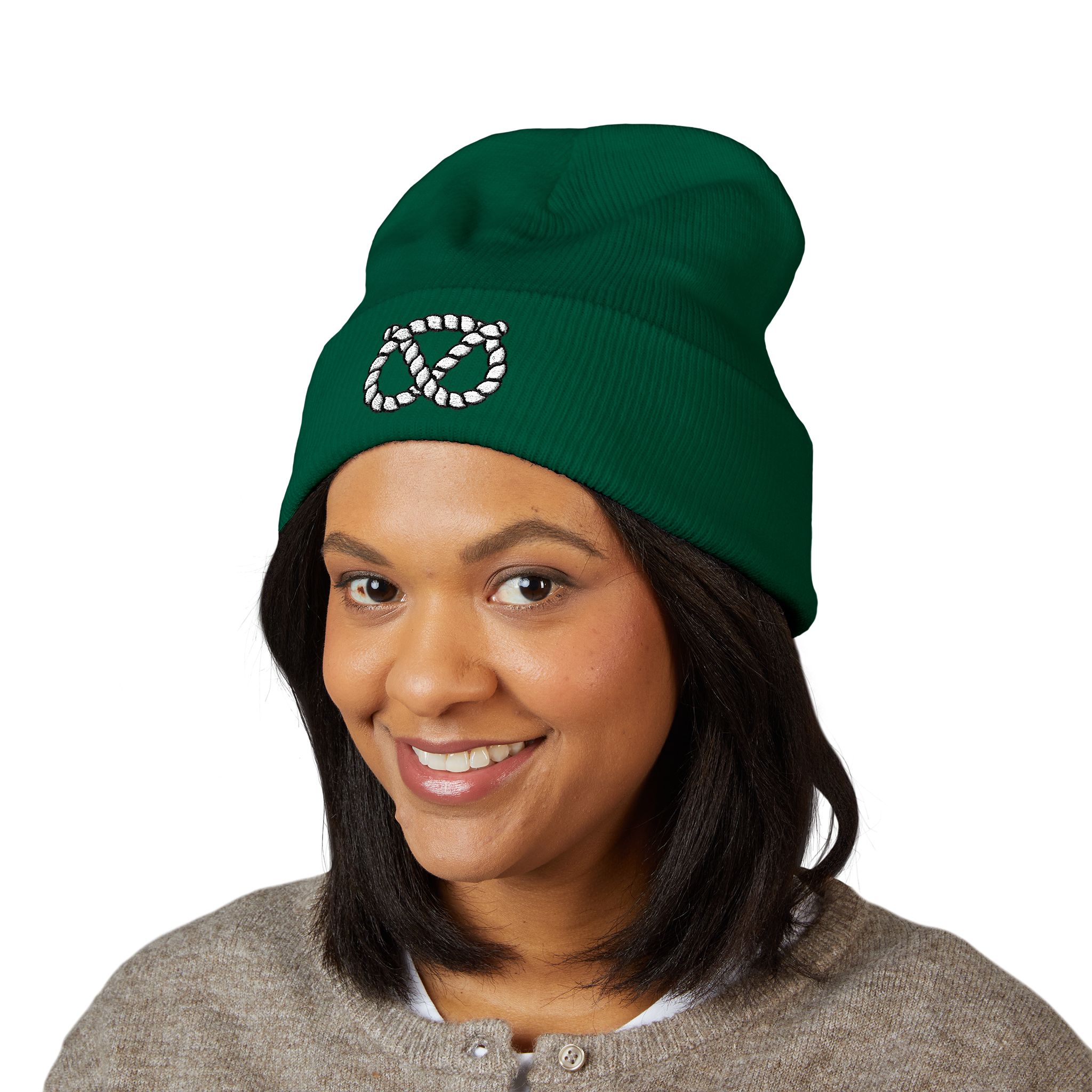 Classic Cuffed Stafford Knot Beanie (Embroidery) - Image 15