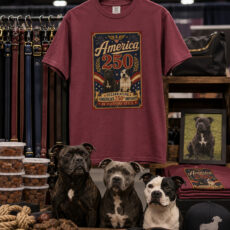 America 250 Vintage Stafford Poster T-Shirt — 250th Anniversary Design