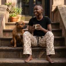 Classic toile Stafford Pajama Pants in sepia