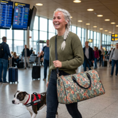 Faux Leather Travel Bag