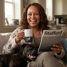 Stafford Speckled Wayland Ceramic Mug, 13oz (Engraving)