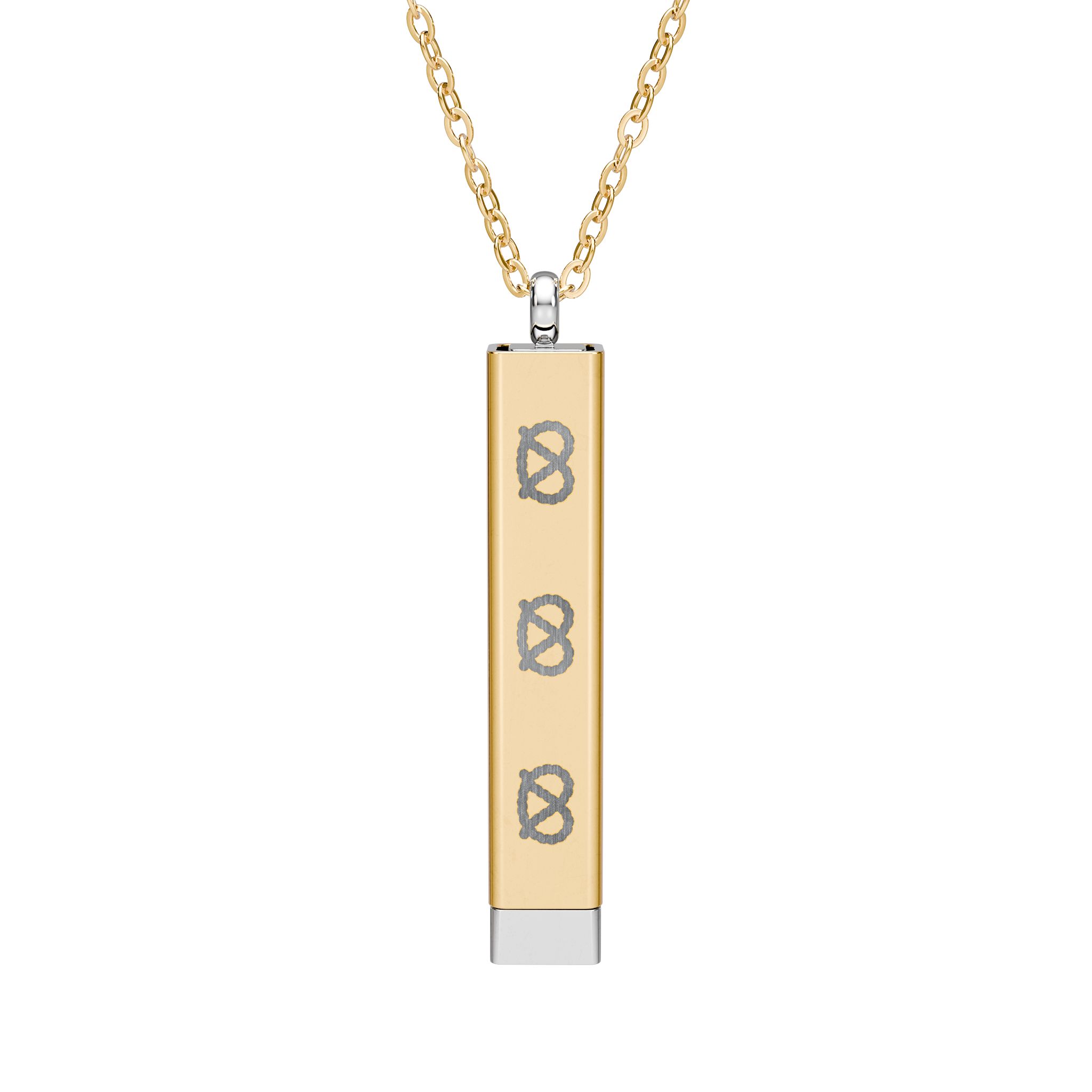 Hidden Message Sliding Bar Necklace — Engravable Secret Message Stafford Pendant - Image 2