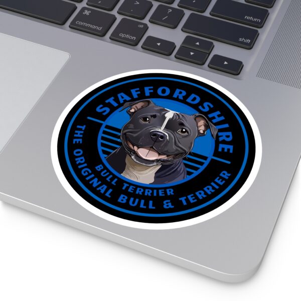 The Original Bull and Terrier bb Round Stickers, IndoorOutdoor - Image 2