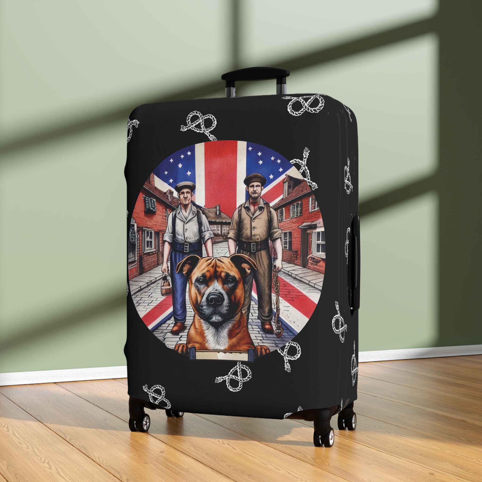 Stafford Union Jack Coal Miner Chain Maker Luggage Cover - Image 13