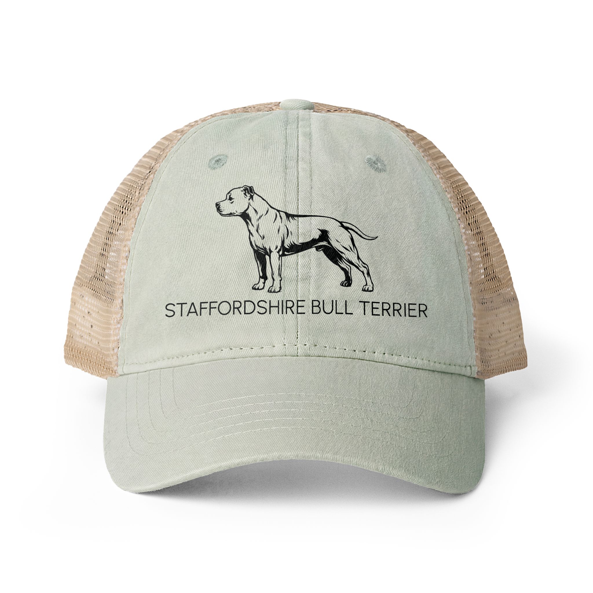 STAFFORD Women's Washed Mesh-Back Cap with pattern under bill