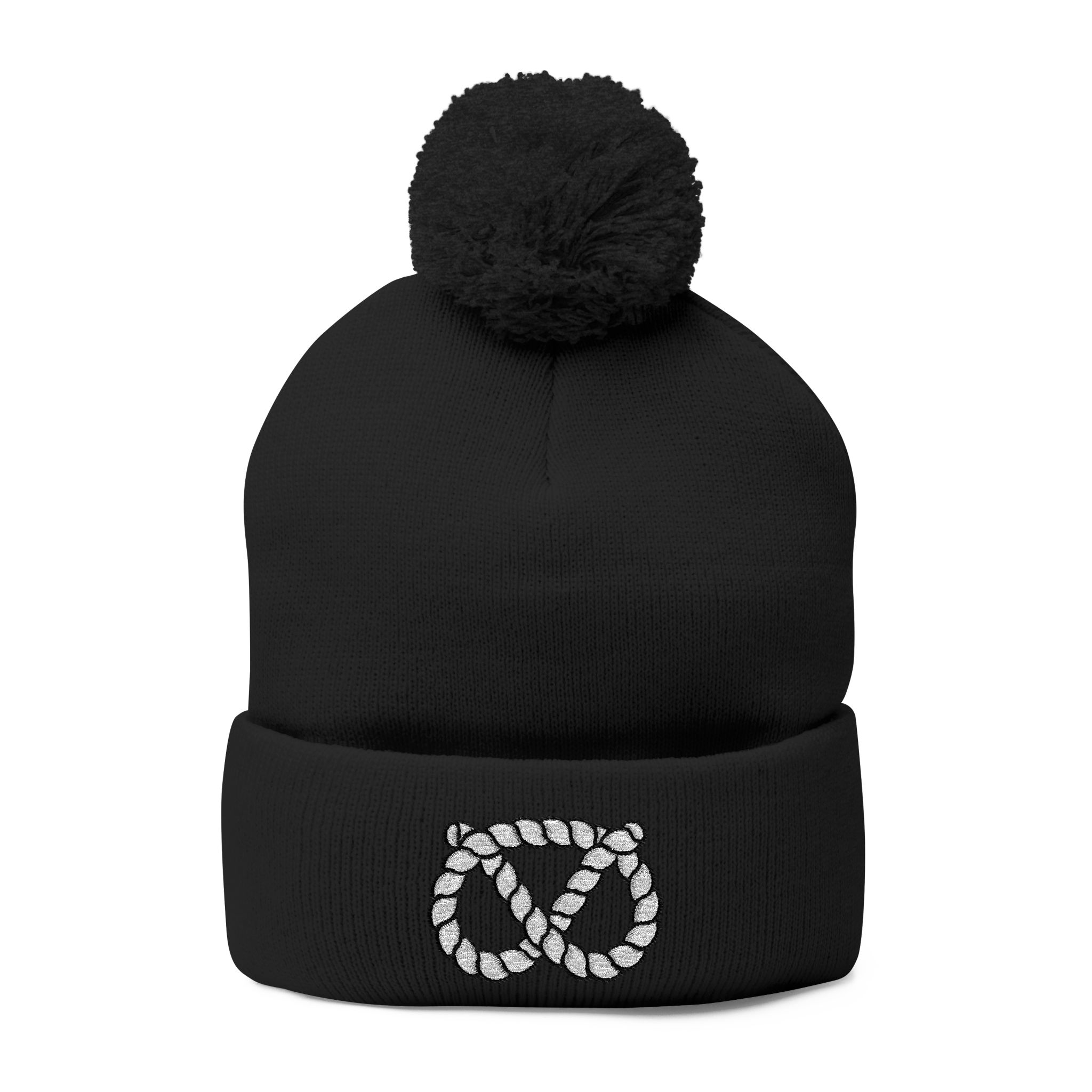 Pom-Pom Stafford Knot Knit Cap (Embroidery) - Image 13
