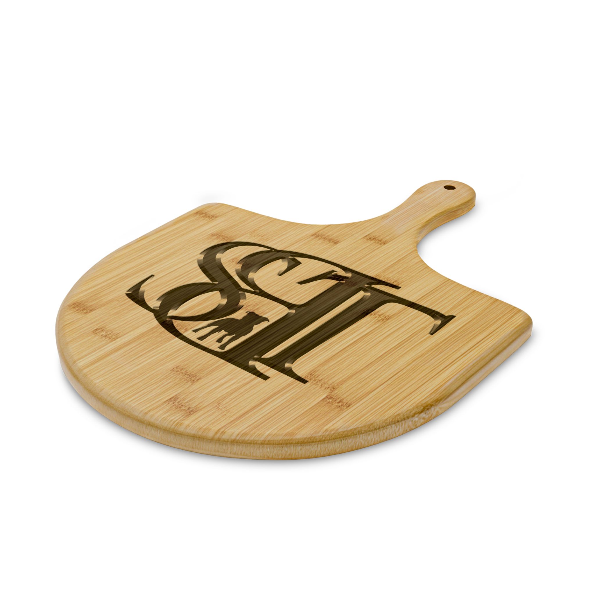 Engraved Bamboo Pizza Peel — SBT Monogram - Image 2