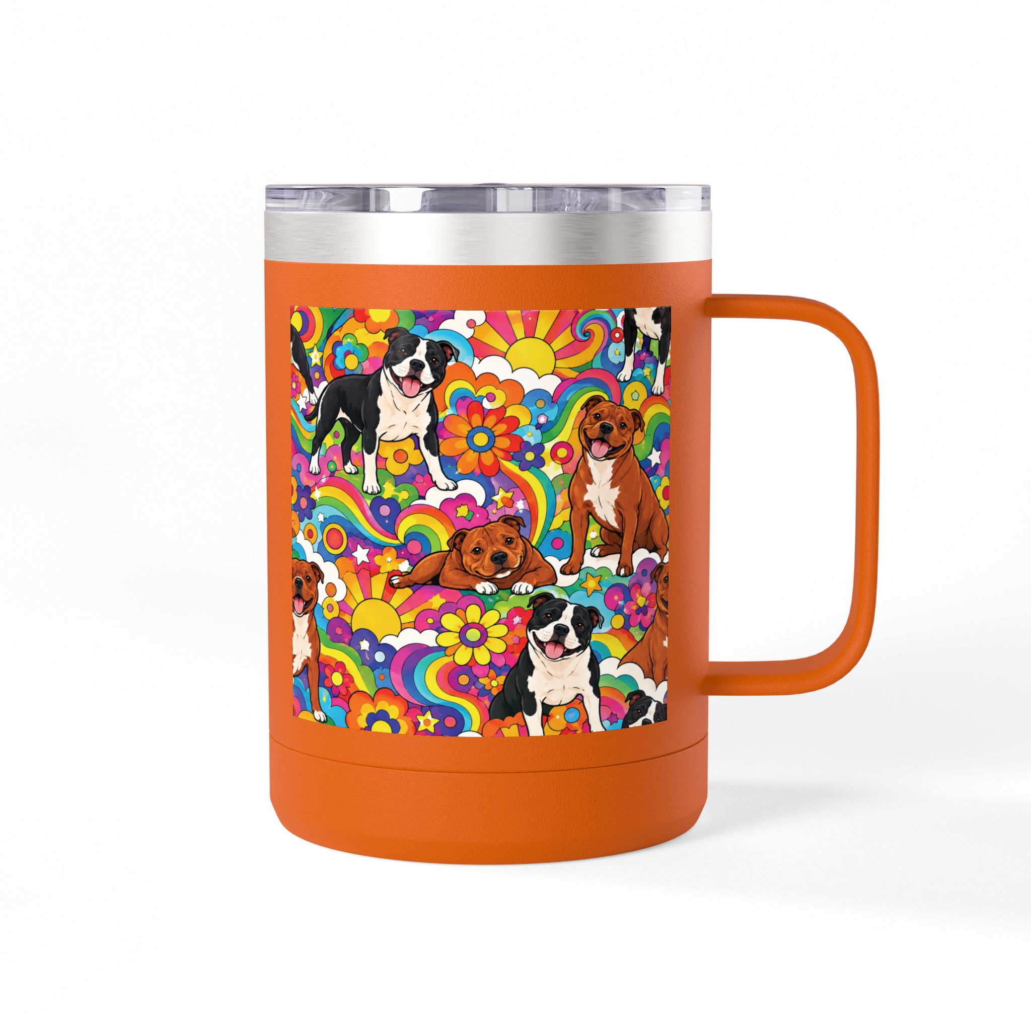 Peter Max Inspired Stafford Coffee Mug Tumbler, 15oz - Image 10
