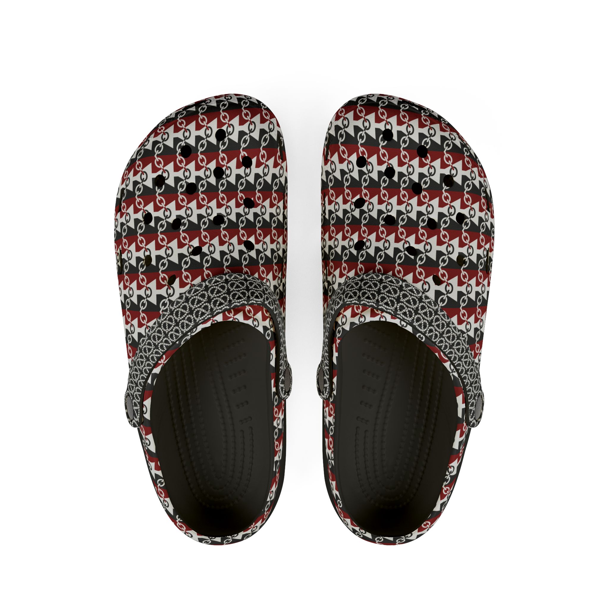 Black Country Flag design EVA Foam Clogs — Slip-On Shoes - Image 4