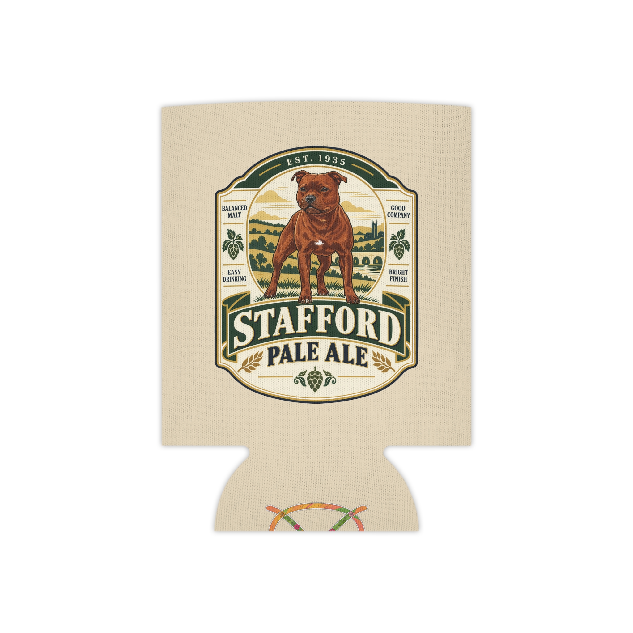 Vintage Stafford Beer Label Can Cooler - Image 2