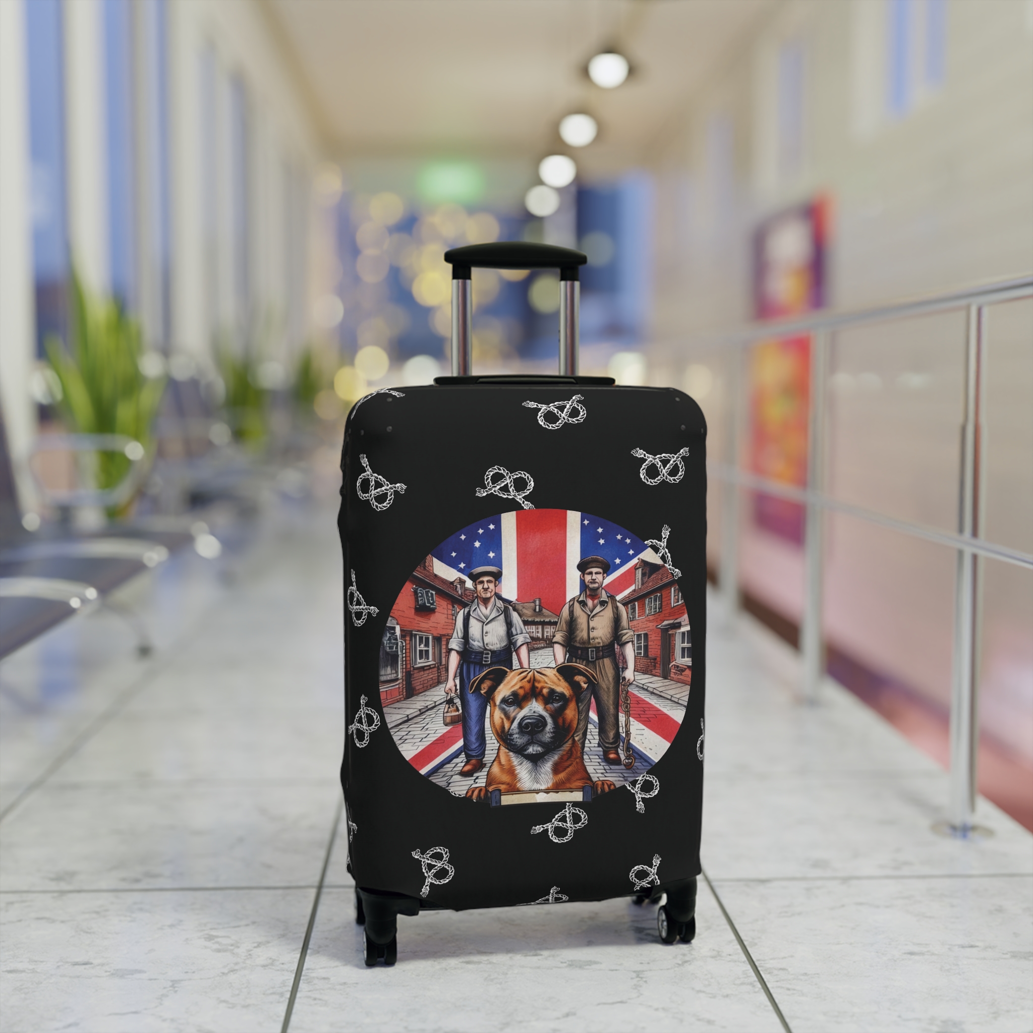 Stafford Union Jack Coal Miner Chain Maker Luggage Cover - Image 8