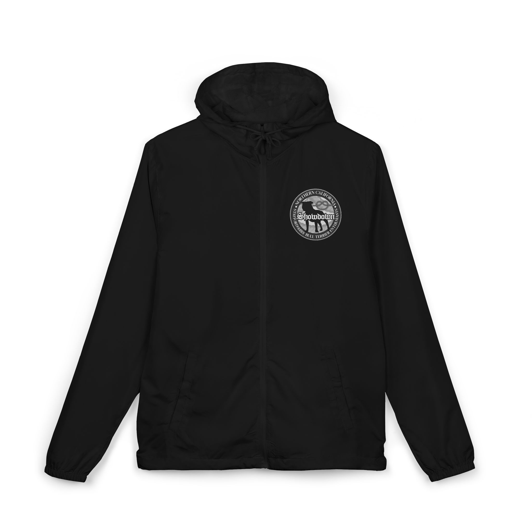 Windbreaker Jacket — 'Showdown' Logo Lightweight Zip Hoodie - Image 5
