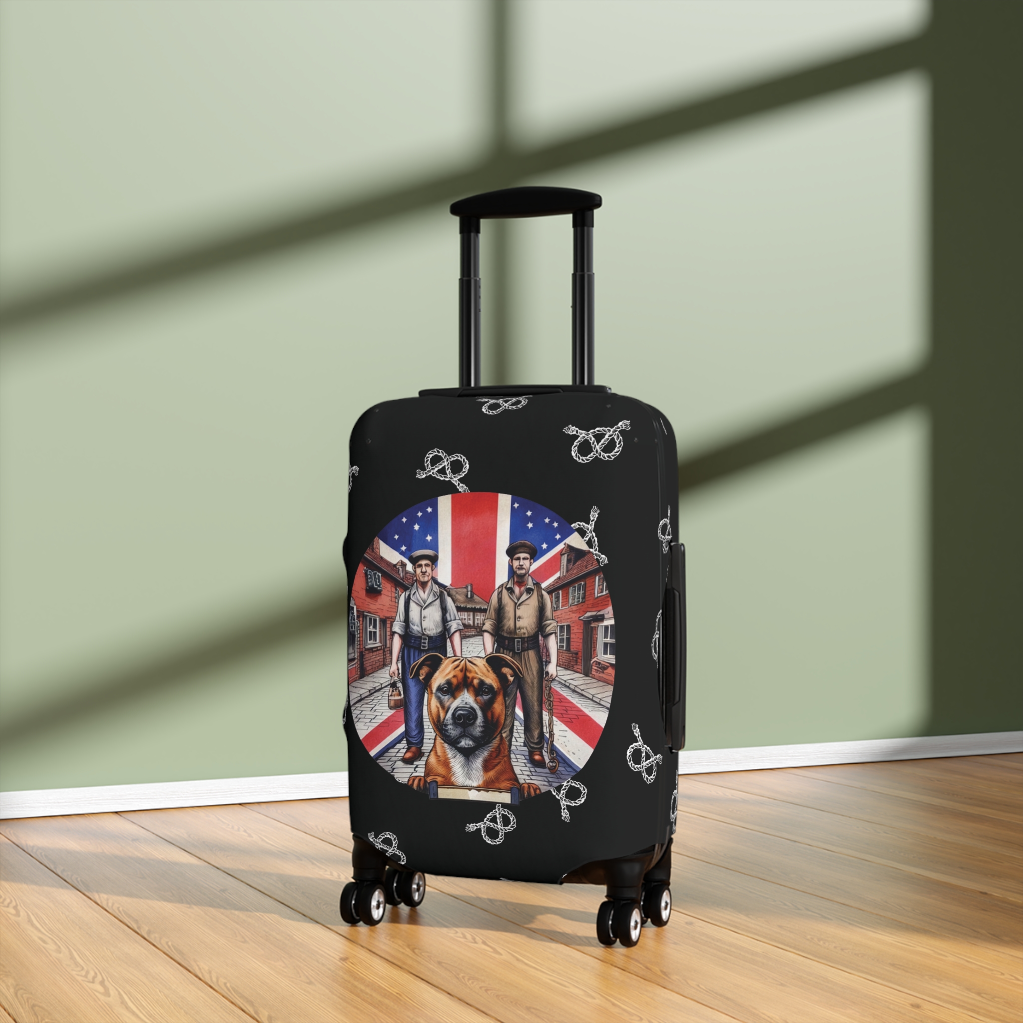 Stafford Union Jack Coal Miner Chain Maker Luggage Cover - Image 2