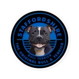 The Original Bull and Terrier bb Round Stickers, IndoorOutdoor