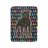 Painted Stafford Sherpa Fleece Blanket