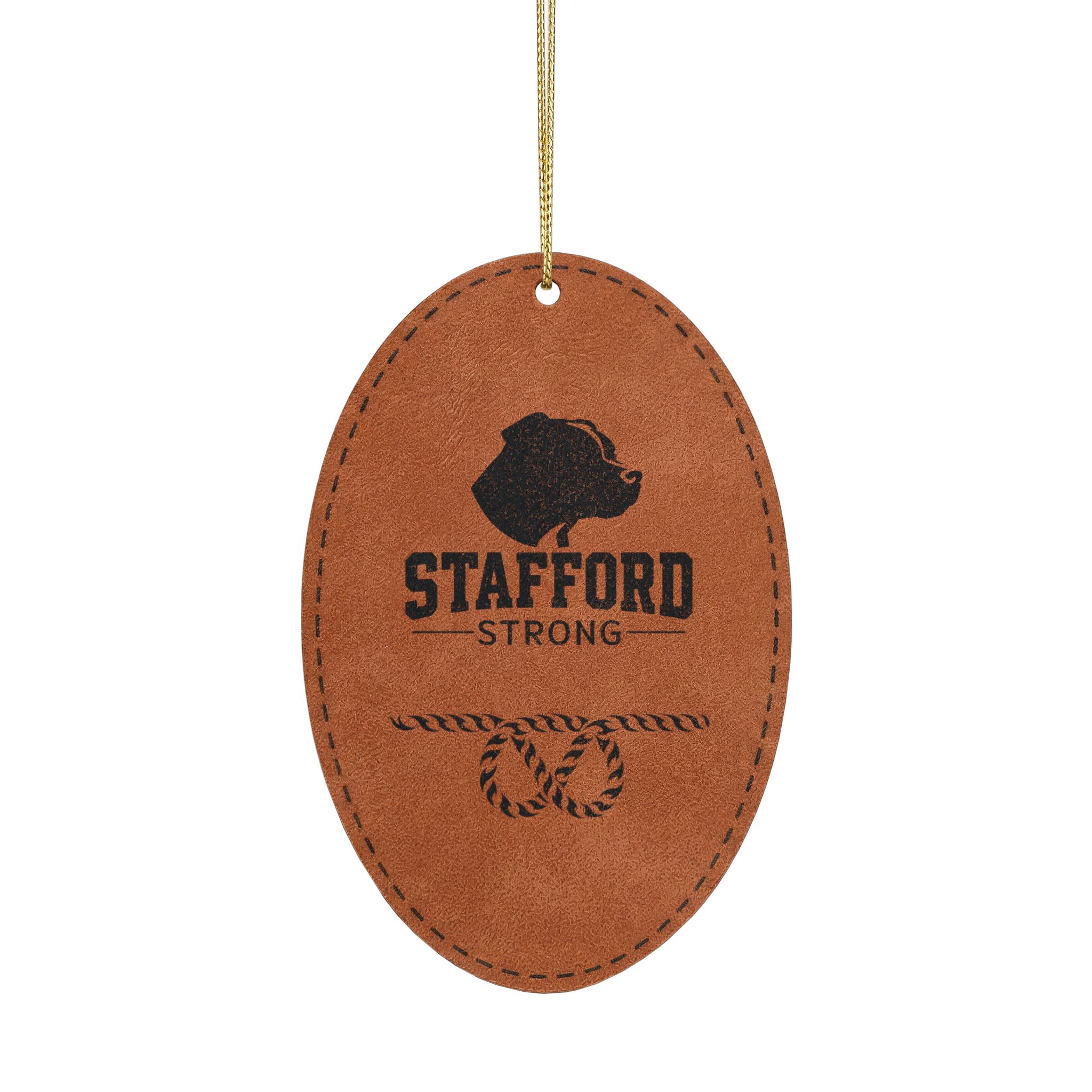 Stafford Strong Leatherette Ornament, 3 Shapes (Engraving) - Image 5