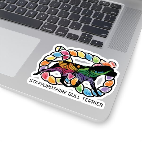 Colorful Stafford  with knot Kiss-Cut Stickers - Image 3