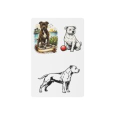 Staffordshire Bull Terrier Temporary Tattoo Set — Realistic & Vintage Dog Designs