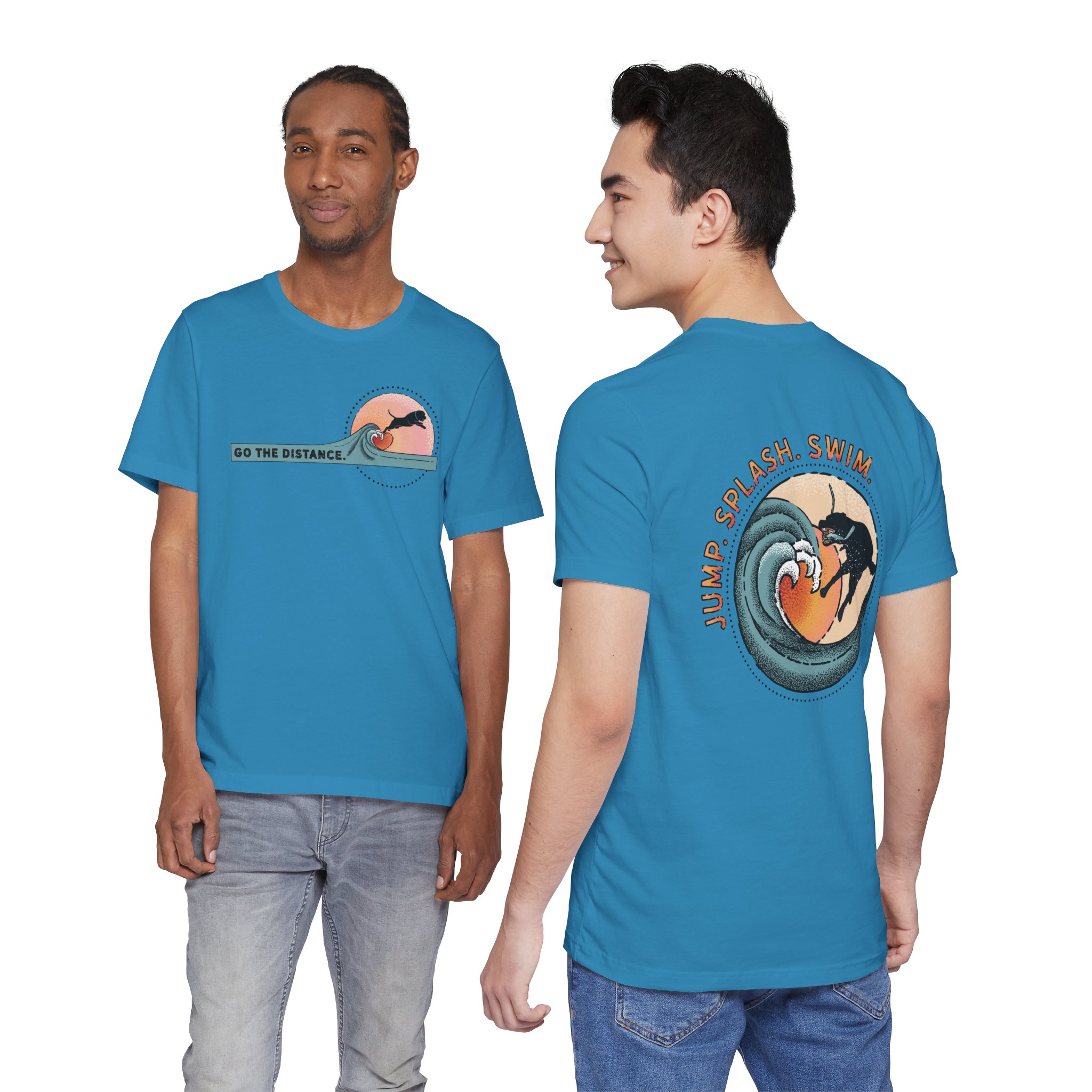 Stafford Dock Diving Unisex Jersey Short Sleeve Tee - Image 46
