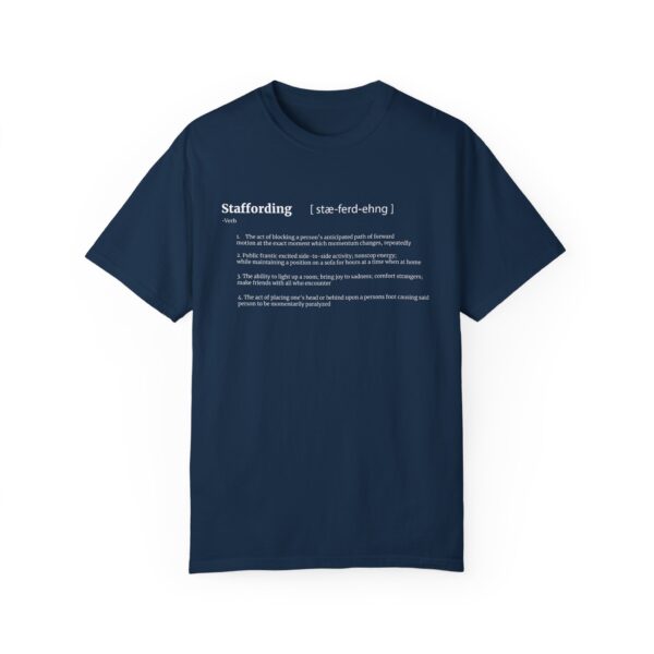 Staffording definition Unisex Garment-Dyed T-shirt - Image 29