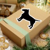 Bull Terrier silhouette Kiss-Cut Stickers - Image 3