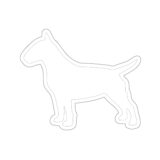 White Bull Terrier Kiss-Cut Stickers - Image 4