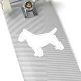 White Bull Terrier Kiss-Cut Stickers - Image 5