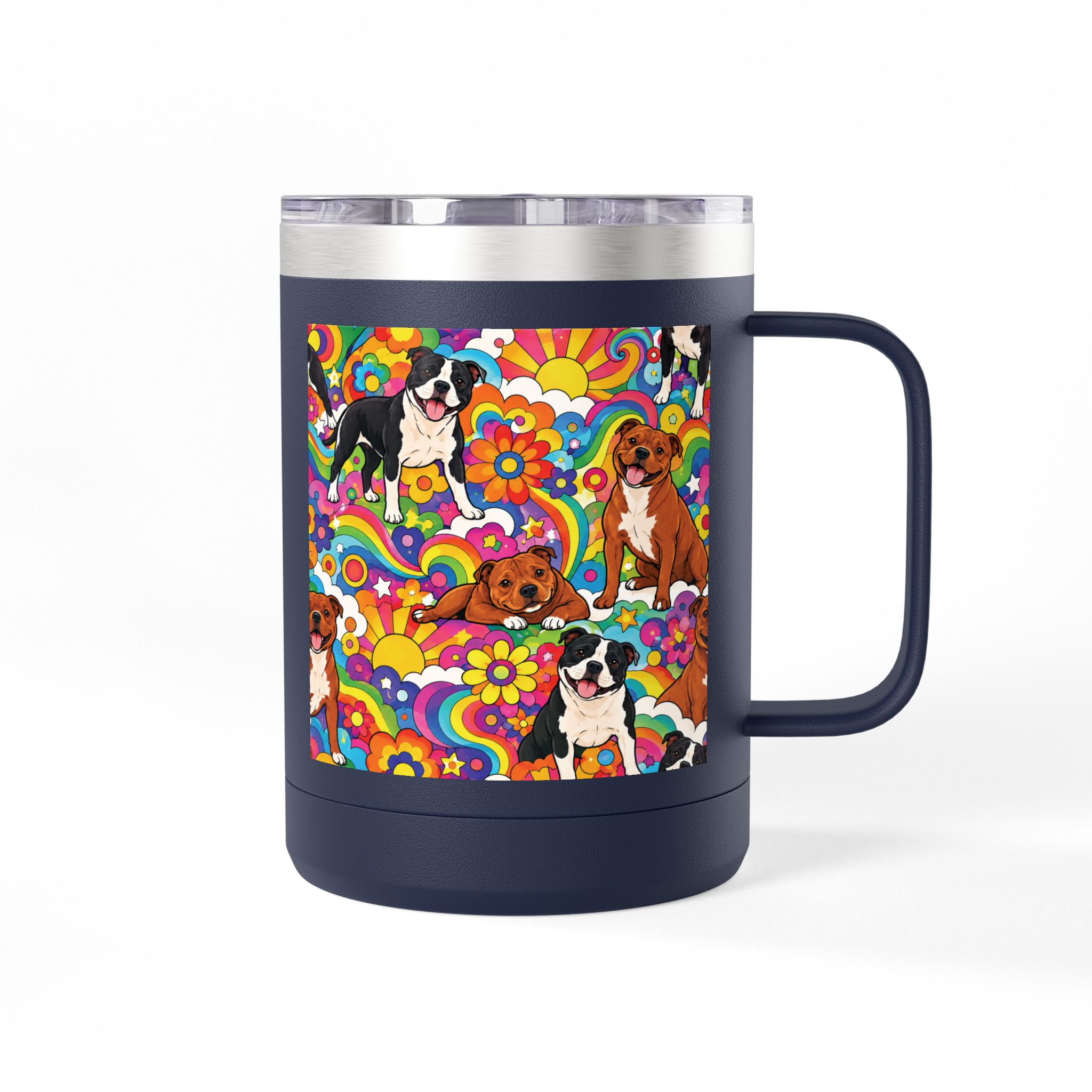 Peter Max Inspired Stafford Coffee Mug Tumbler, 15oz - Image 22