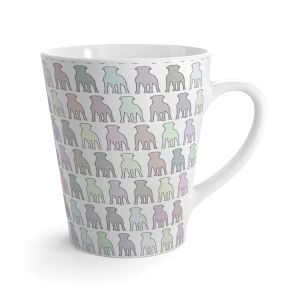 Pastel Staffordshire Bull terrier Latte mug - Image 3
