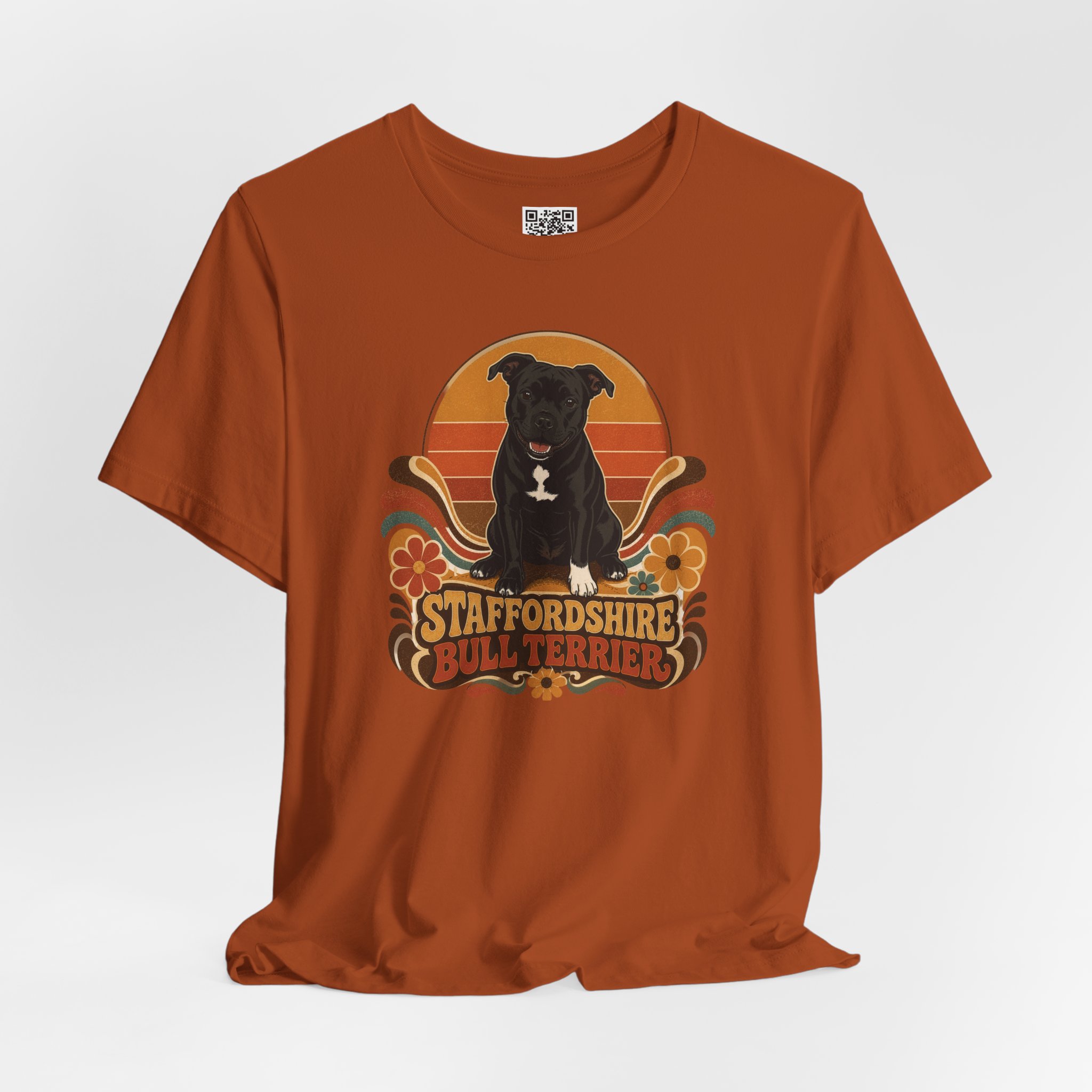 Stafford Puppy 70's style T‑Shirt by TSK - Image 8