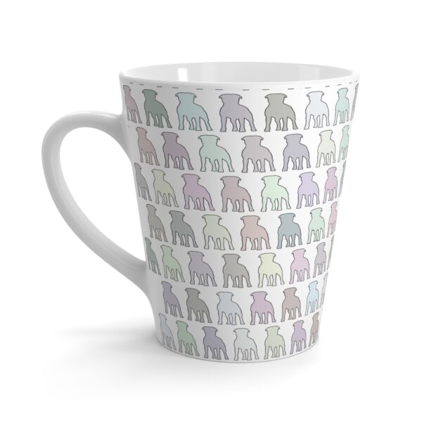 Pastel Staffordshire Bull terrier Latte mug - Image 2