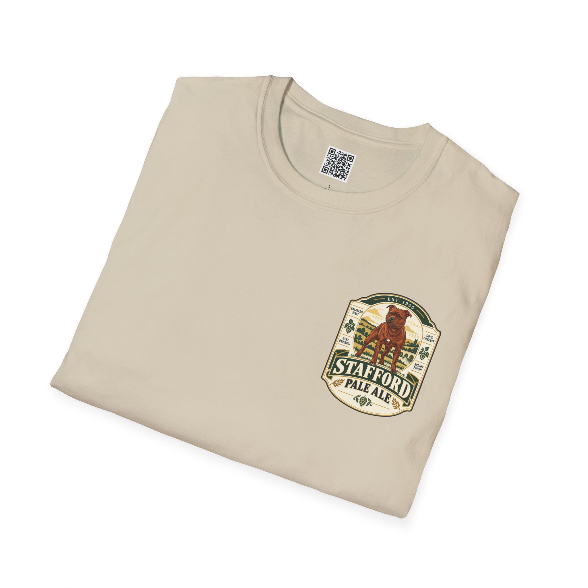 Vintage Beer Label - Stafford Softstyle T-Shirt - Image 13