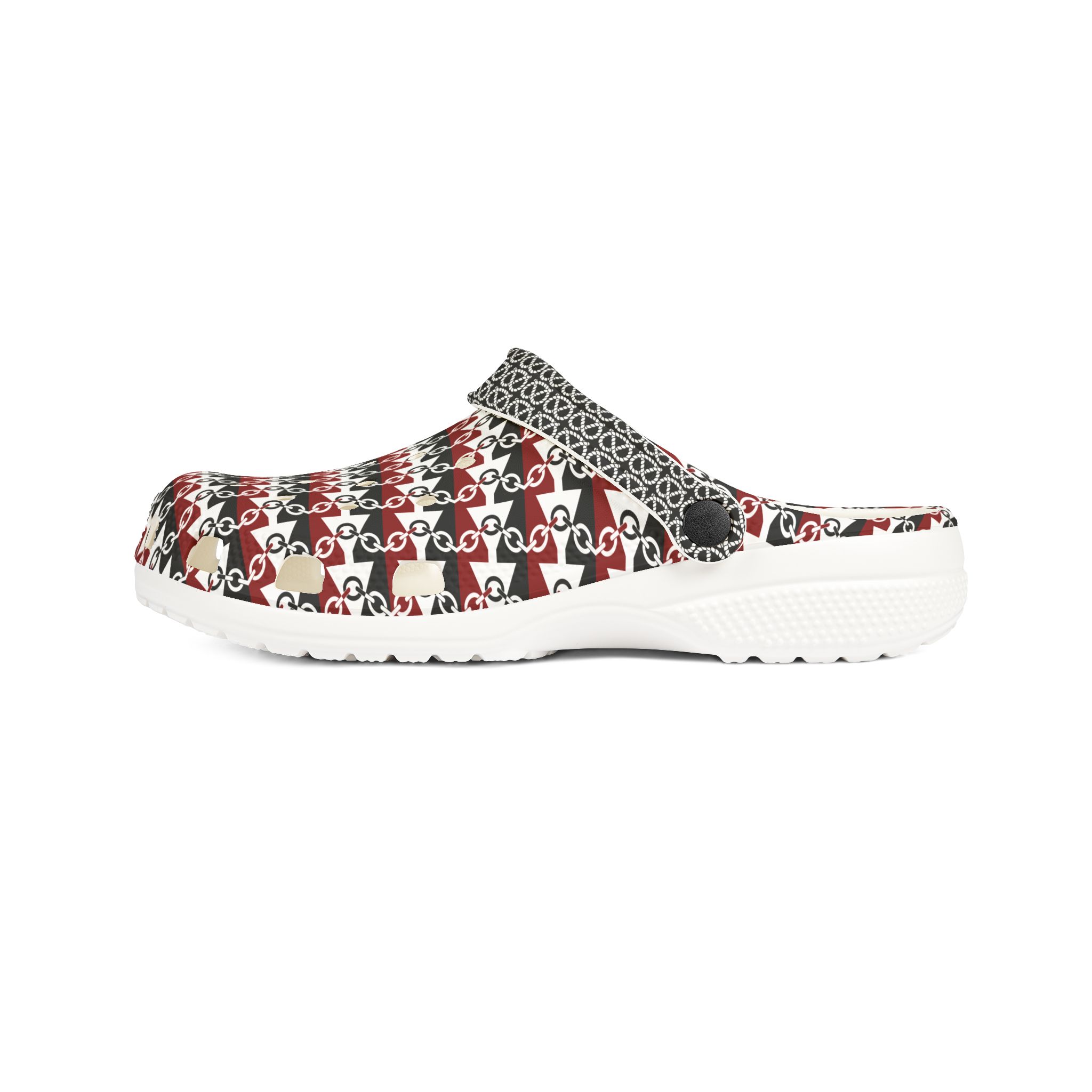Black Country Flag design EVA Foam Clogs — Slip-On Shoes - Image 7