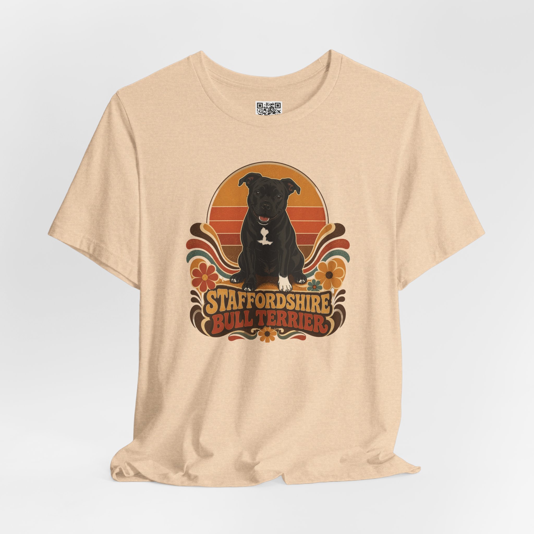 Stafford Puppy 70's style T‑Shirt by TSK - Image 4