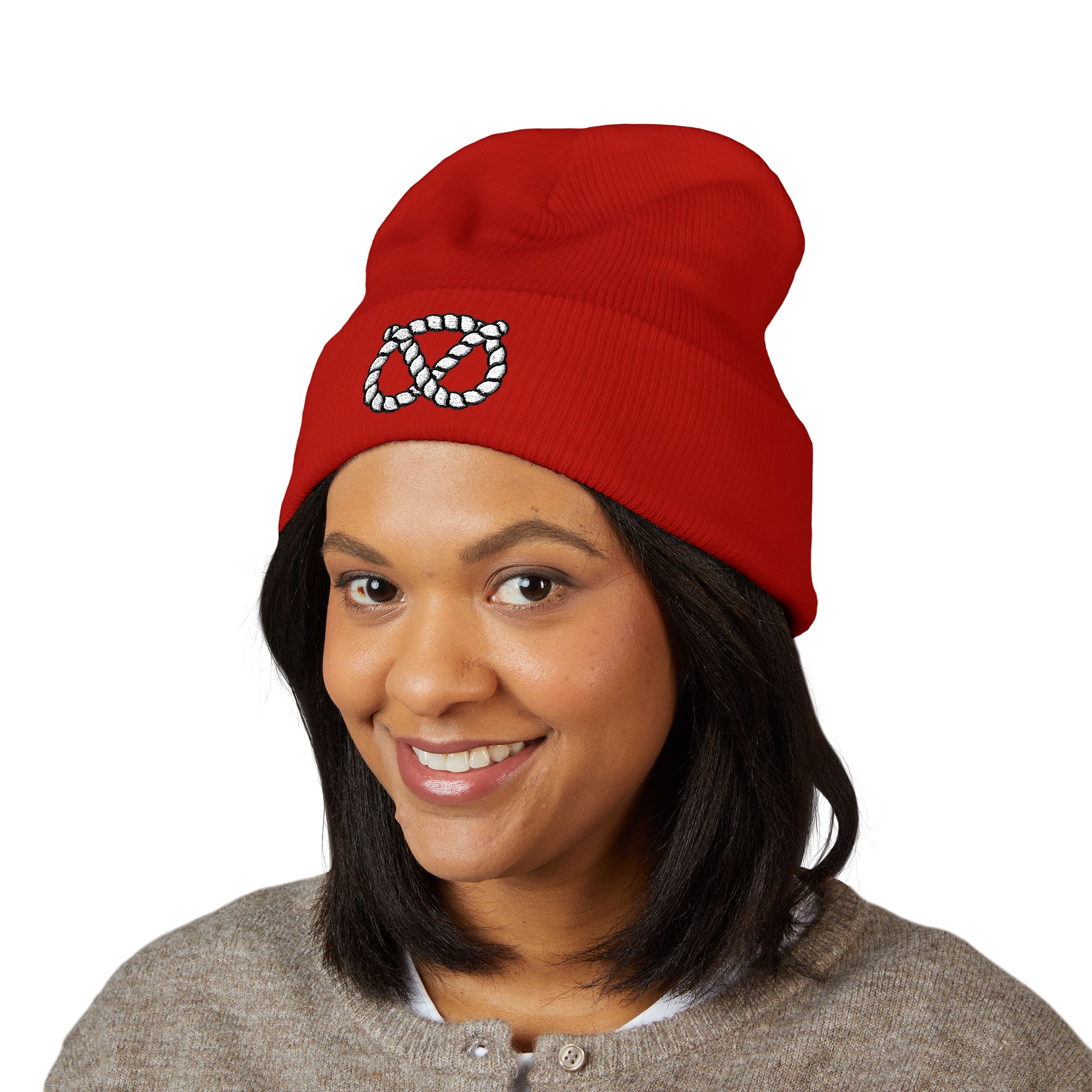 Classic Cuffed Stafford Knot Beanie (Embroidery) - Image 43
