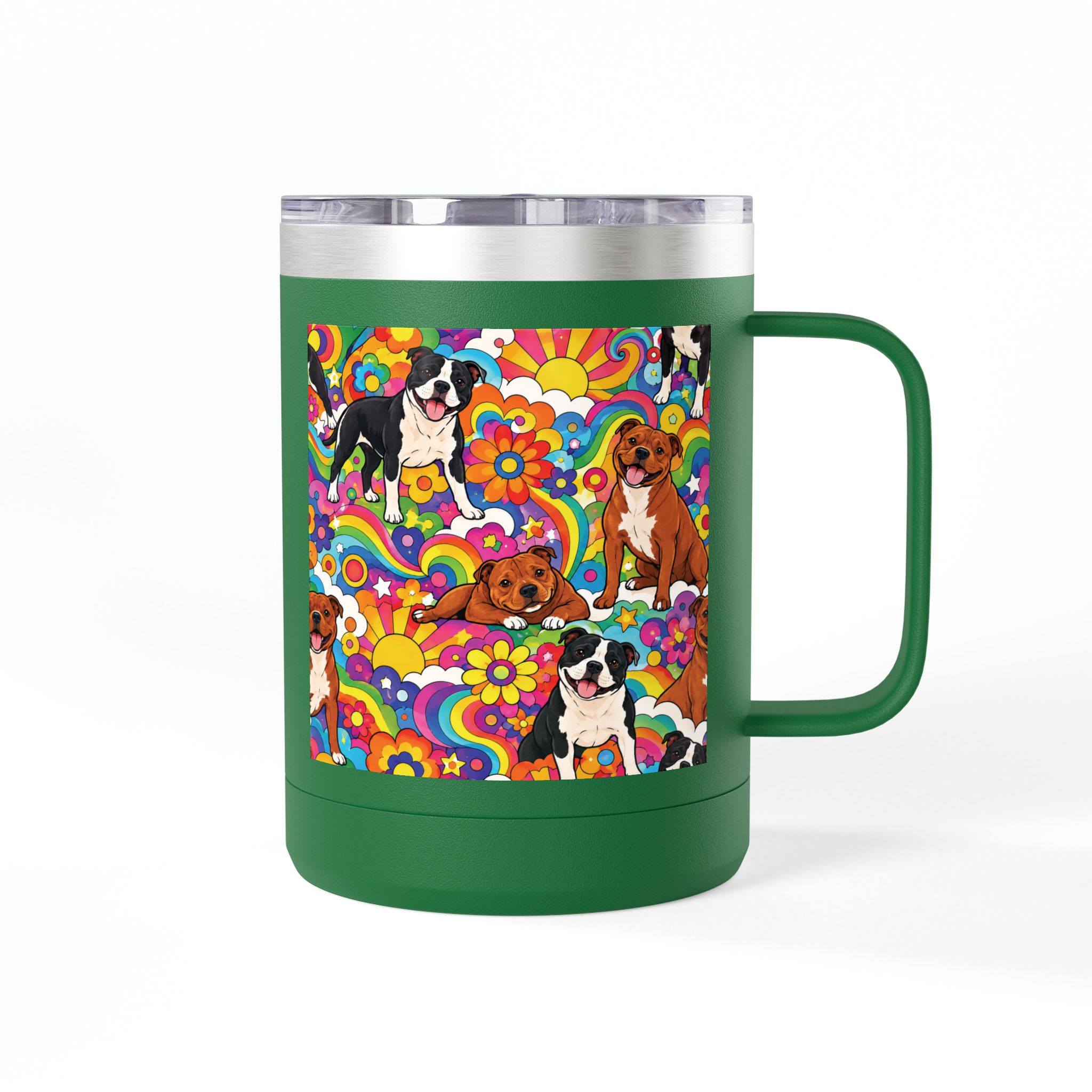 Peter Max Inspired Stafford Coffee Mug Tumbler, 15oz - Image 14