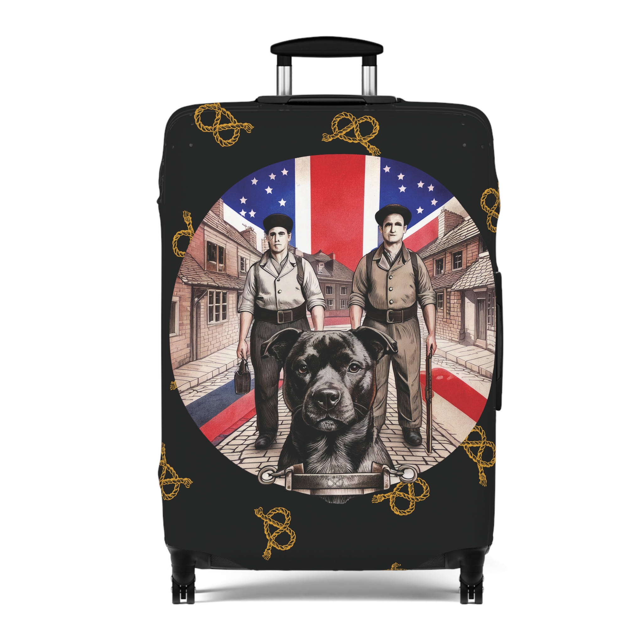 Stafford Union Jack Coal Miner Chain Maker Luggage Cover - Image 9