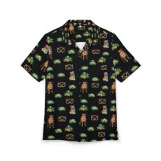 Hawaiian Stafford Button-Down Shirt (black)