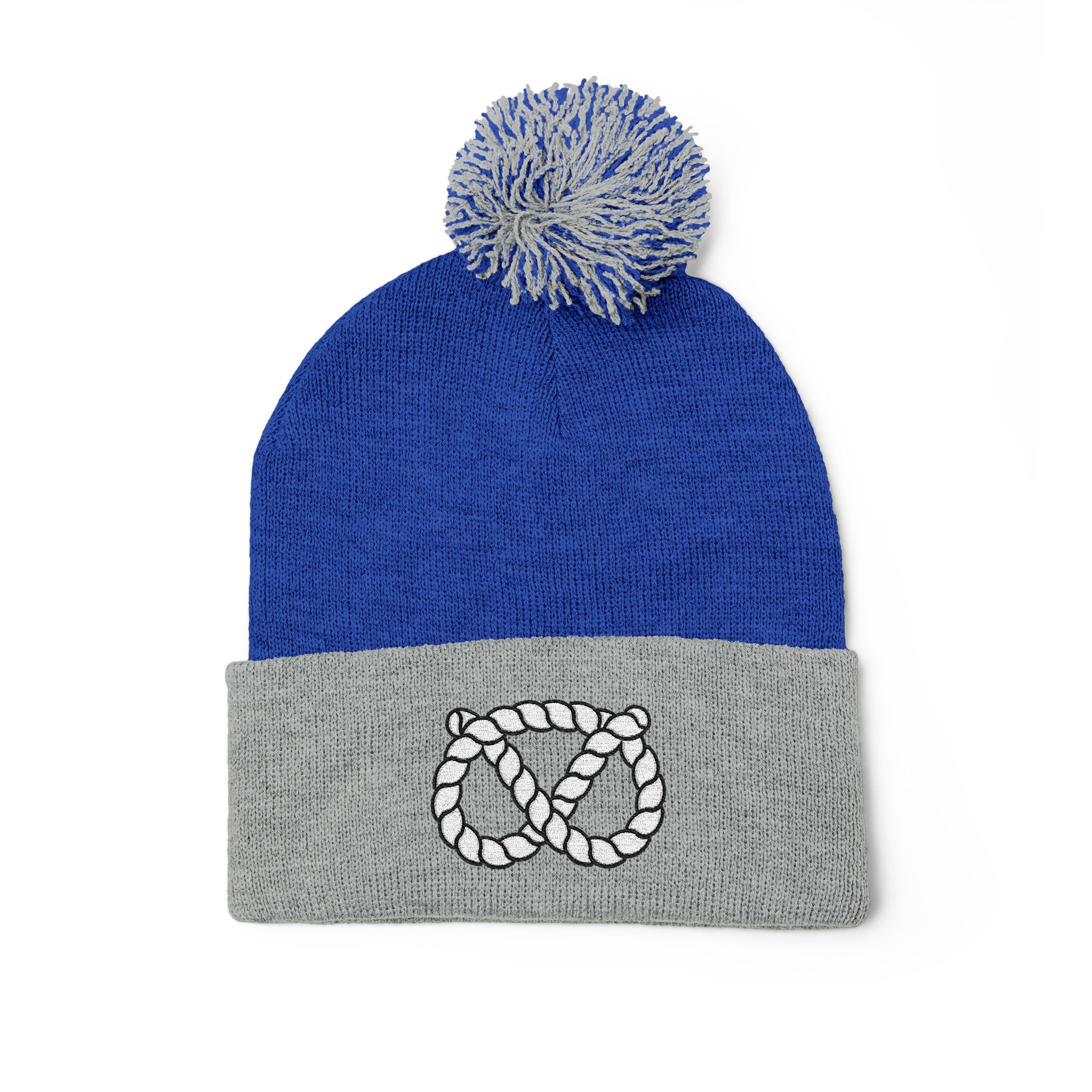 Pom-Pom Stafford Knot Knit Cap (Embroidery) - Image 7