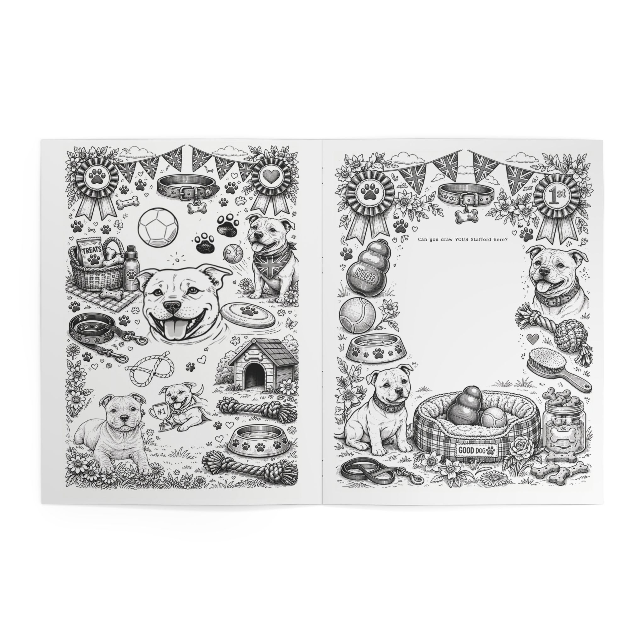 Staffordshire Bull Terrier Coloring Book - Image 4