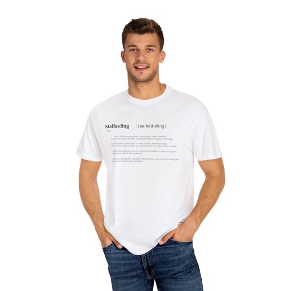 Staffording definition Unisex Garment-Dyed T-shirt - Image 8