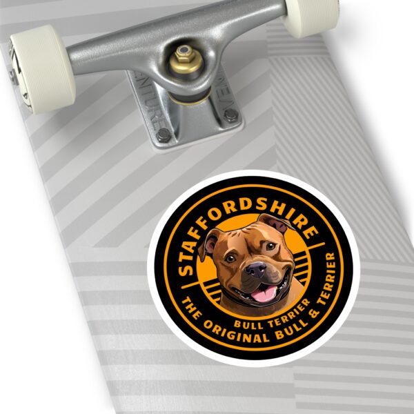 The Original Bull and Terrier red Round Stickers, IndoorOutdoor - Image 12