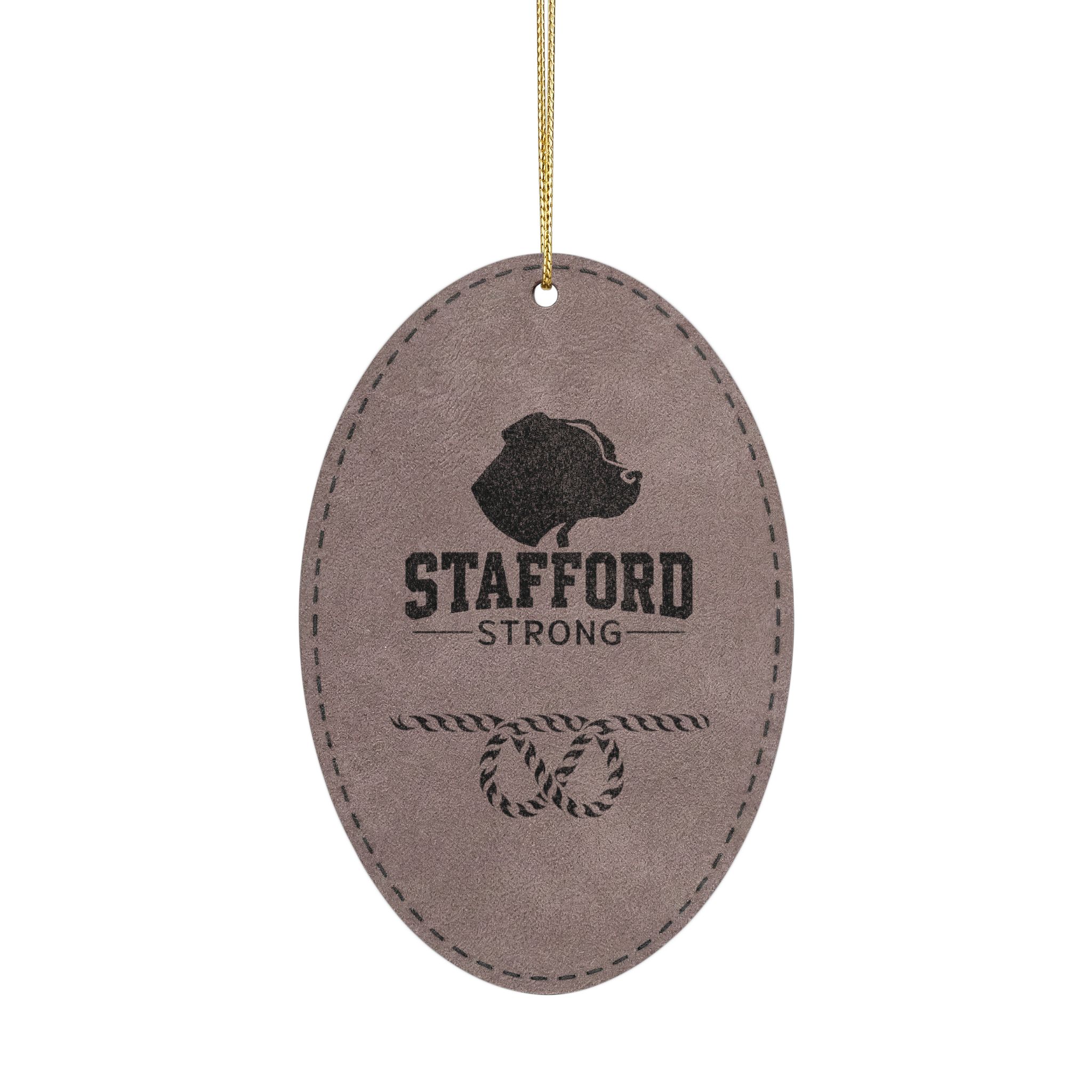 Stafford Strong Leatherette Ornament, 3 Shapes (Engraving) - Image 3