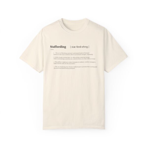 Staffording definition Unisex Garment-Dyed T-shirt - Image 9