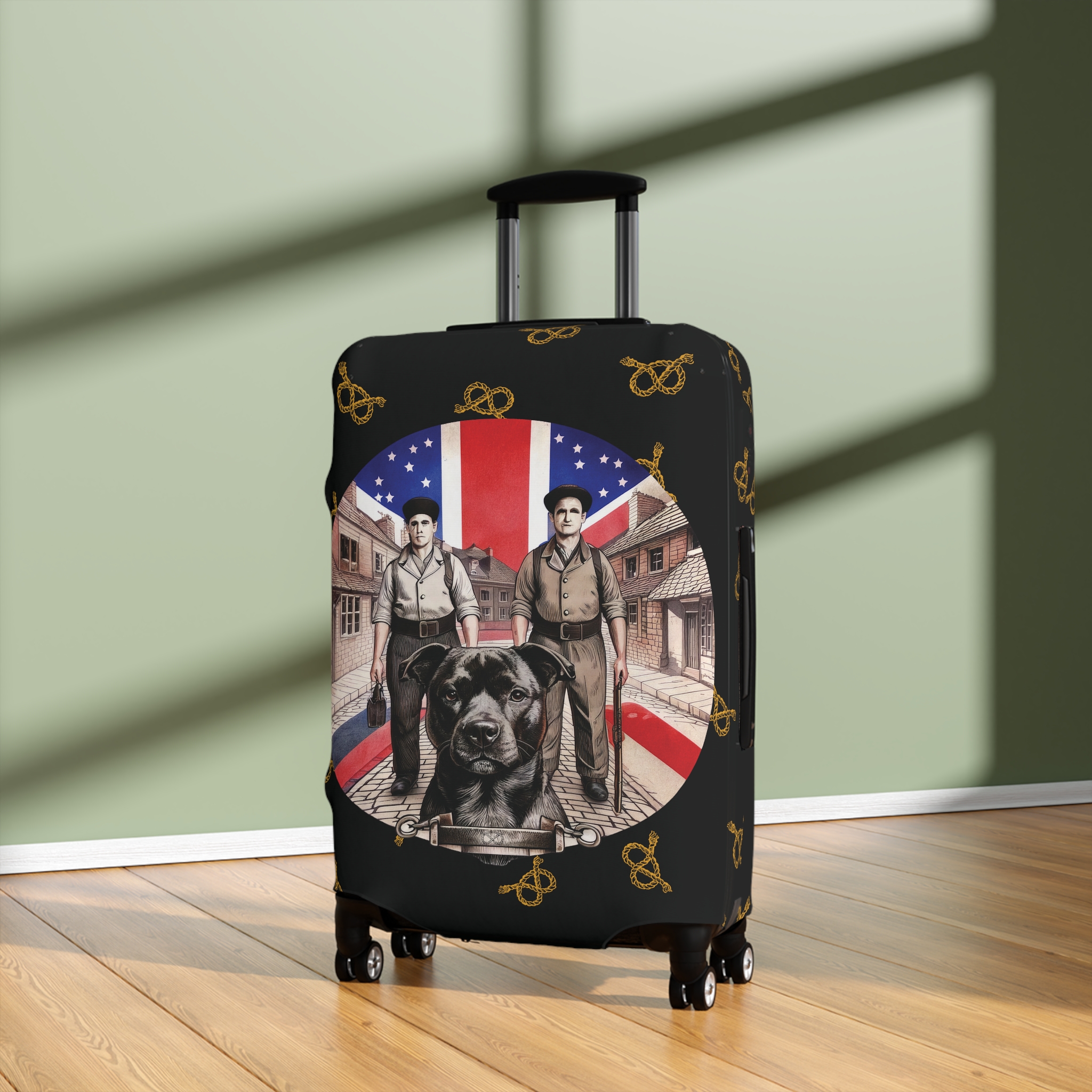 Stafford Union Jack Coal Miner Chain Maker Luggage Cover - Image 8