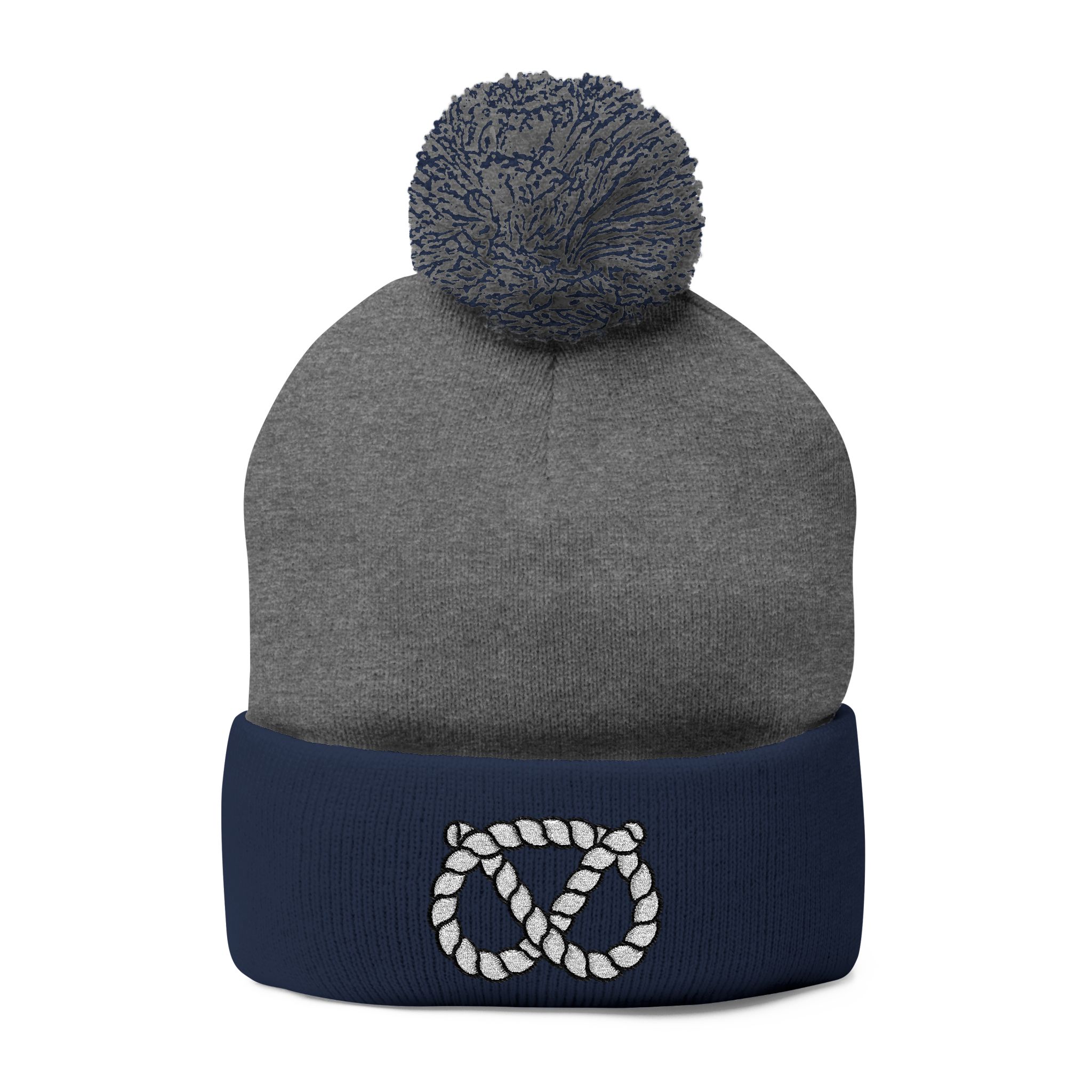 Pom-Pom Stafford Knot Knit Cap (Embroidery) - Image 25